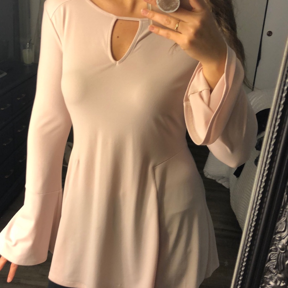 Cut out back blouse